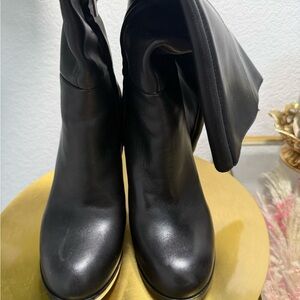 Vince Camuto Leather Knee High Heeled Boots